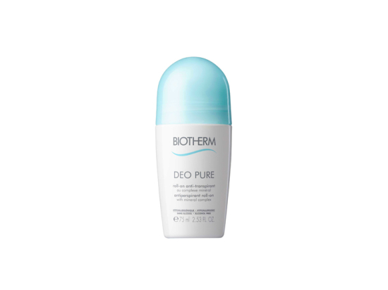 Biotherm déo pure roll-on anti-transpirant - 75ml