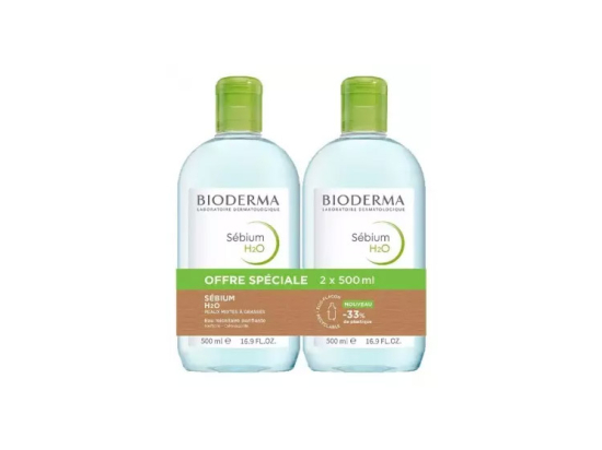 Sébium H2O Eau Micellaire Nettoyante Purifiante - 2x500ml