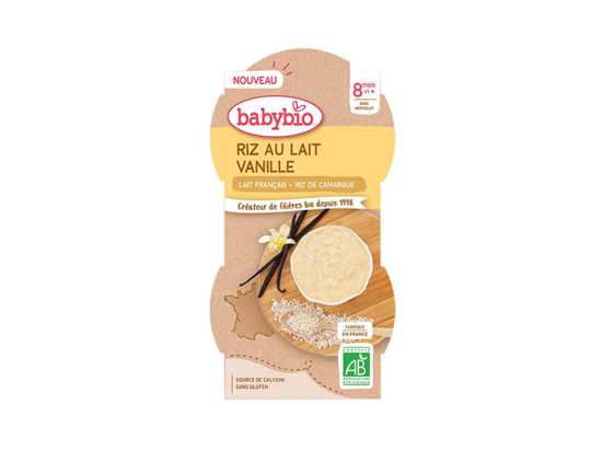 BabyBio Riz Au Lait Vanille BIO - 2x100g