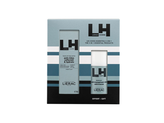 Coffret Homme Anti-Age - Fluide Anti-Age + Déodorant OFFERT - 50+50ml