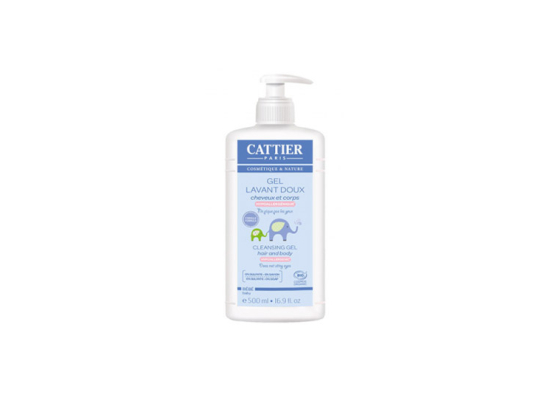 Cattier gel lavant doux cheveux et corps bio - 500ml