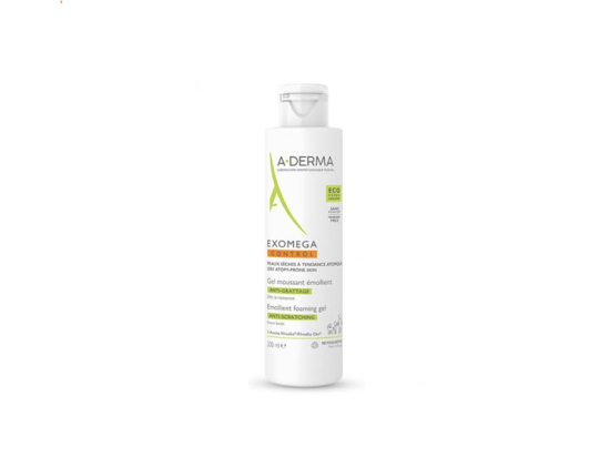 A-derma Exomega control Gel moussant émollient visage et corps - 200ml