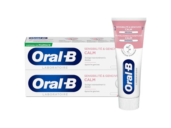 Oral-B Dentifrice Sensibilité et Gencives Calm - Lot de 2 - 75ml