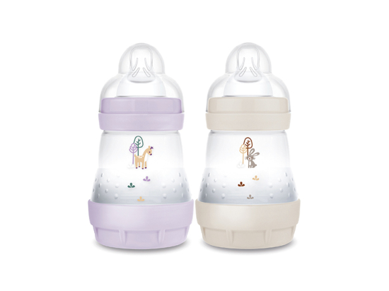 Easy Start Biberons Anti-Colique Lilas + Sable Tétine débit 1 - 2 x 160ml