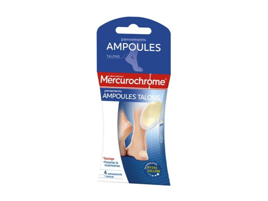 Mercurochrome Pansements ampoules au talon  - 4 pansements