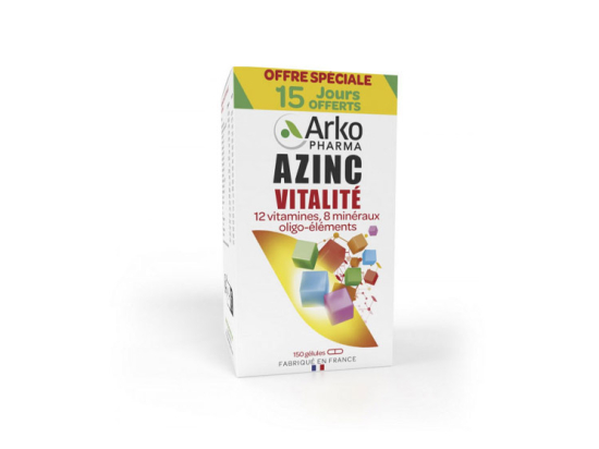 Azinc Vitalité - 120 gélules + 30 gélules OFFERTES