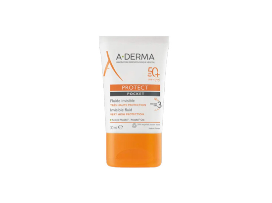 A-Derma Protect Fluide solaire visage invisible POCKET - SPF50+ - 30ml