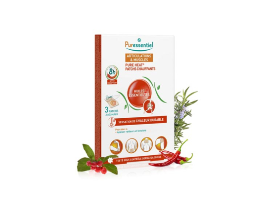 Puressentiel Patchs Chauffants Pure Heat® Articulations & Muscles  - 3 Patchs