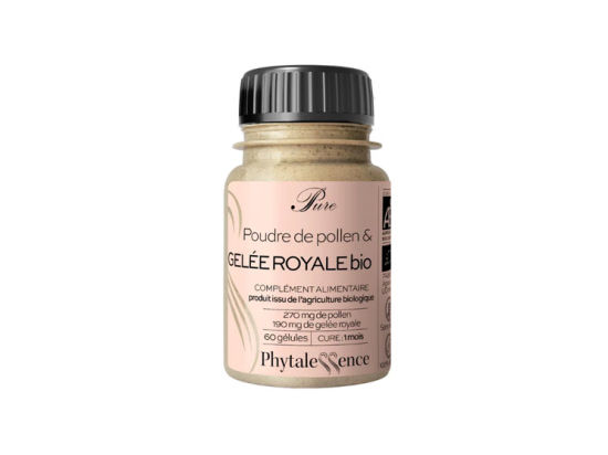 Phytalessence Pure Gelée Royale et Pollen BIO - 60 gélules
