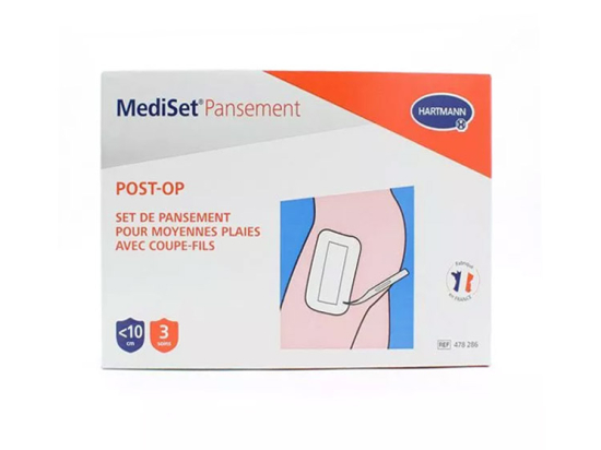 Mediset Pansement Post-opératoire Moyennes Plaies - 3 soins