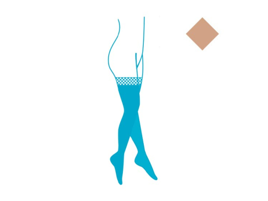 Varisma Douceur Bas Autofix de compression Classe 2 Opale - Taille 2 court