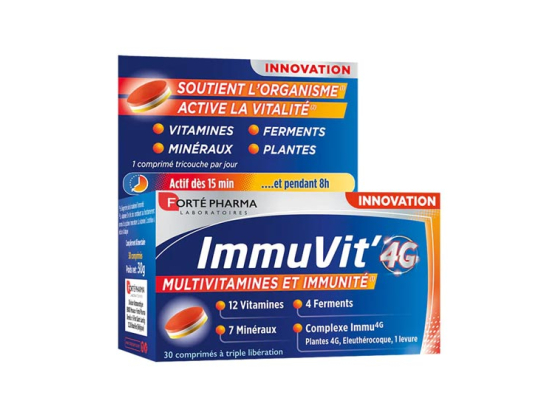 Forté Pharma Immuvit'4G multivitamines et immunité - 60 comprimés