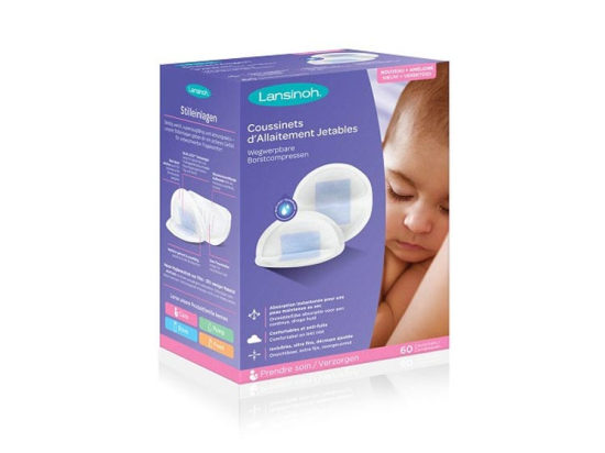 Lansinoh Coussinets d'allaitement jetables - 60 pièces