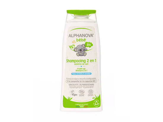 Alphanova Shampooing bébé BIO 2 en 1 Croûtes de lait - 200ml