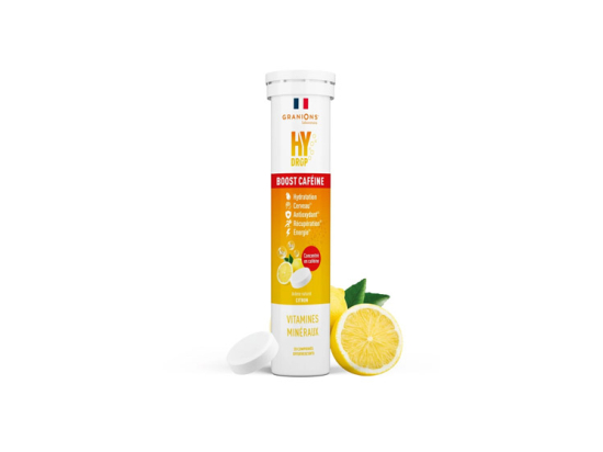 Hydrop Boost Caféine Saveur Citron - 20 comprimés effervescents