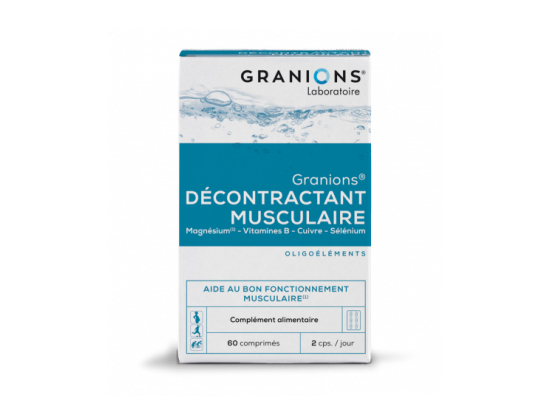 Granions décontractant musculaire - 60 comprimés