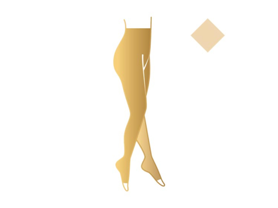 Smartleg Transparent Collant de compression pieds ouverts Classe 2 Radieuse Soft - Taille 2 normal