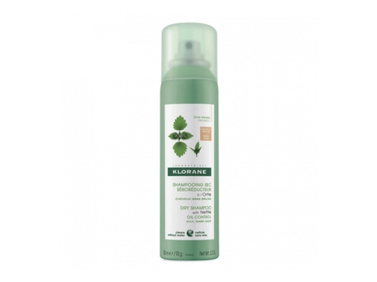 Klorane shampooing sec teinté cheveux gras châtains à bruns - 150ml