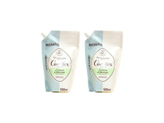 Rogé Cavaillès Soin lavant intime Hydratant - Lot de 2 recharges 2x500ml