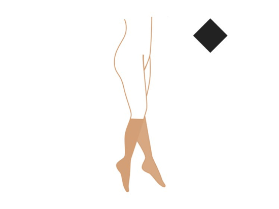 Varisma Zen Chaussettes de compression pieds fermés Classe 2 Noir - Taille 1 normal