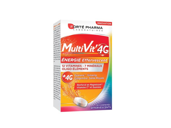 Forté Pharma Multivit'4G Energie - 30 comprimés effervescents
