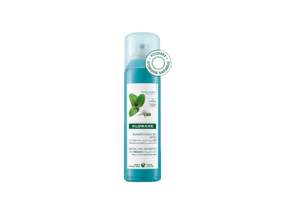 Klorane Shampooing Sec Détox Menthe Aquatique BIO - 150ml