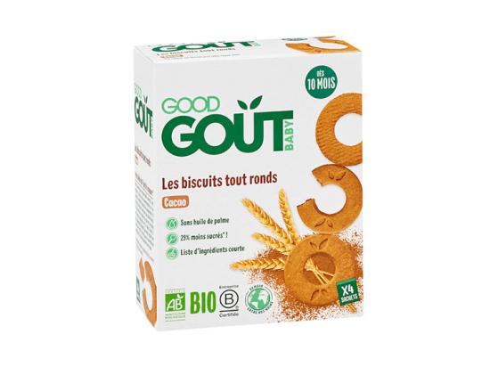 Good Goût Biscuits BIO tout ronds Cacao - 80 g
