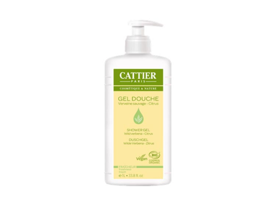 Cattier Gel douche fraîcheur Verveine sauvage Citrus - 1L