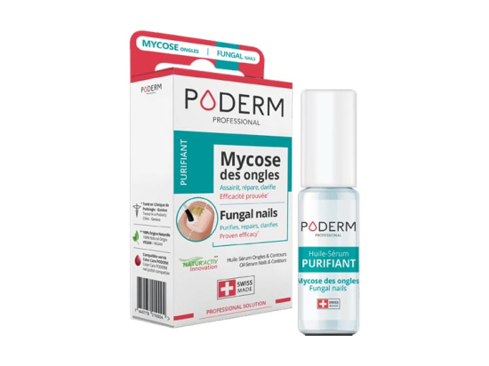 Poderm Huile Sérum Purifiant Ongles Jaunes Abîmés - 8ml