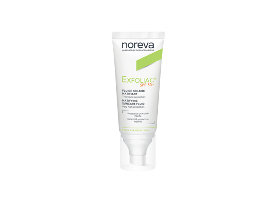 Noreva Exfoliac fluide solaire matifiant SPF50+ - 40ml