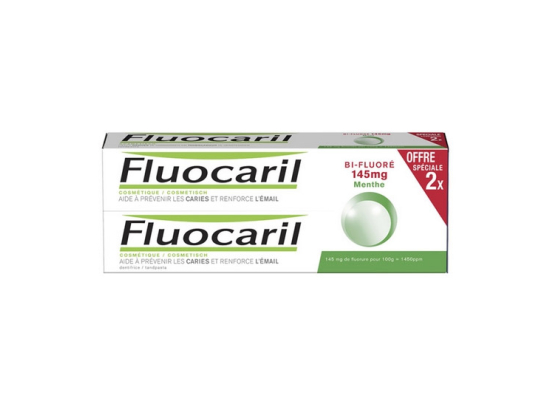 Fluocaril Dentifrice Bi-fluoré Menthe 145mg - 2x75ml
