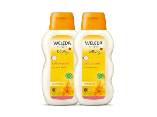 Weleda Baby Calendula Lait Corporel - 2 x 200ml