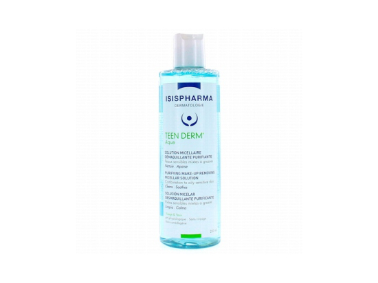 Isispharma Teen Derm Aqua solution micellaire démaquillante purifiante - 250ml