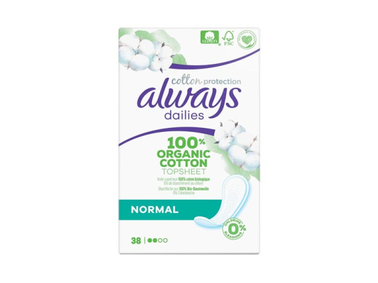 Always Dailies Protège-Slip cotton protection - x38