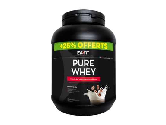 Eafit Pure Whey Cappuccino 750g + 25% OFFERTS