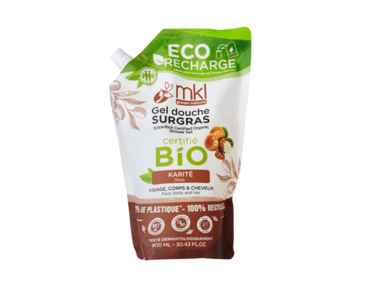 MKL Gel Douche Surgras Karité BIO Eco-Recharge - 900 ml