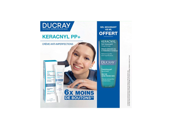 Coffret Anti-Imperfections Keracnyl Crème + Gel Moussant OFFERT