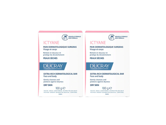Ducray Itcyane Pain surgras - 2x100g