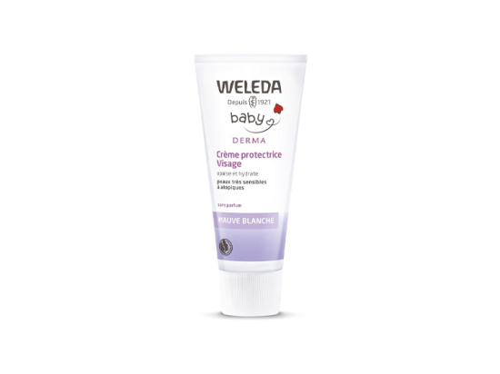 Weleda Baby Derma Crème protectrice Visage à la Mauve blanche - 50 ml