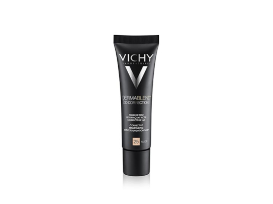 Vichy Dermablend Fond de teint resurfaçant actif correcteur 16h teinte 25 nude - 30ml