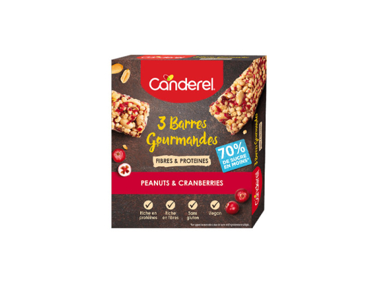 Barres Gourmandes Cranberries et Cacahuète - x3