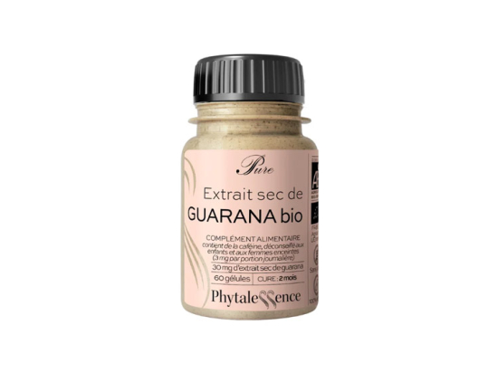 Phytalessence Pure Extrait sec de Guarana BIO - 60 gélules