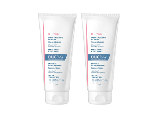 Ictyane Crème émolliente nutritive - 2x200ml