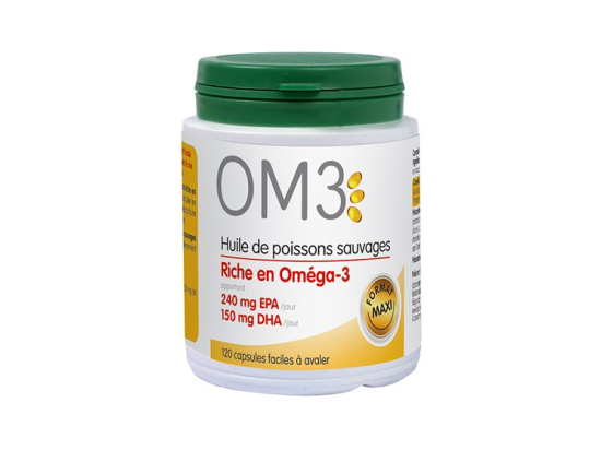 OM3 Huile de poissons sauvages - 120 capsules