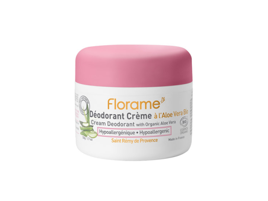 Florame déodorant crème hypoallergénique BIO - 50g
