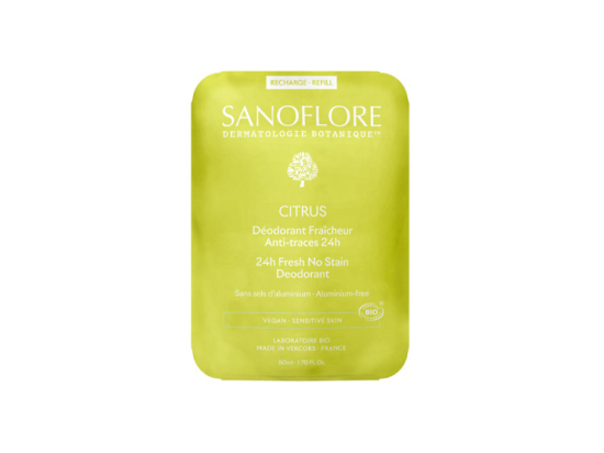 Déodorant Fraicheur Roll-On Anti-Traces Citrus - Recharge 50ml