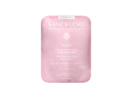 Déodorant Fraicheur Roll-On Anti-Traces Flora - Recharge 50ml