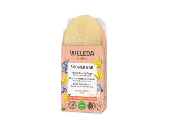 Weleda Shower Bar Douche végétale solide Ylang Ylang & Iris - 75 g