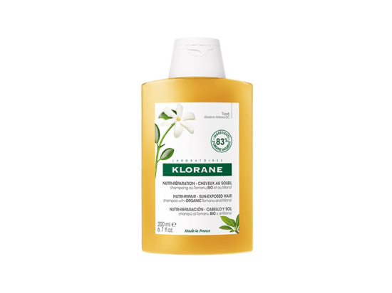 Klorane Shampooing nutritif après-soleil au Monoï et Tamanu BIO - 200ml