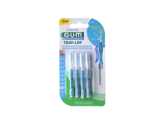 GUM Trav-Ler 1614 Brossettes interdentaires 1,6mm - 4 brossettes